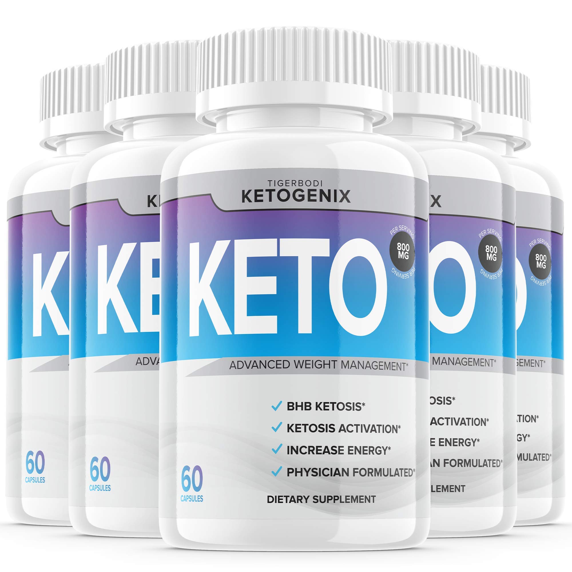 (5 Pack) Ketogenix Keto Max Pills Shark Tank Advanced Weight Loss