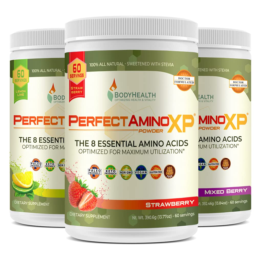 BodyHealth PerfectAmino XP Strawberry (60 Serving) Best Pre/Post