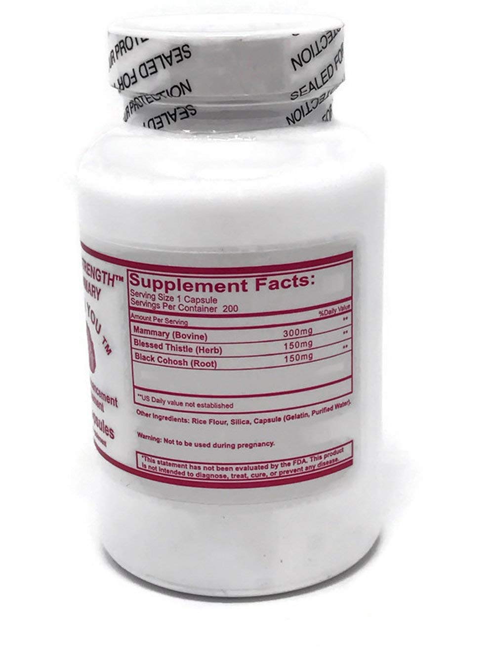 Super Strength Mammary Glandular Formula 200 Capsules LifeIRL