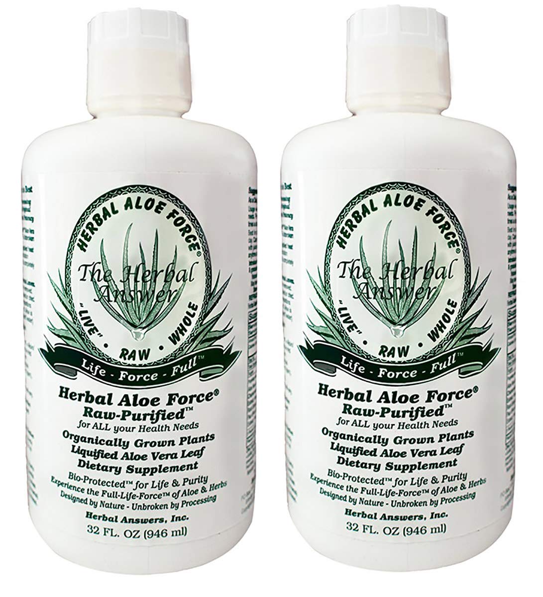Herbal Answers Herbal Aloe Force 32 fl. oz. (946 ml) Pack of 2 LifeIRL