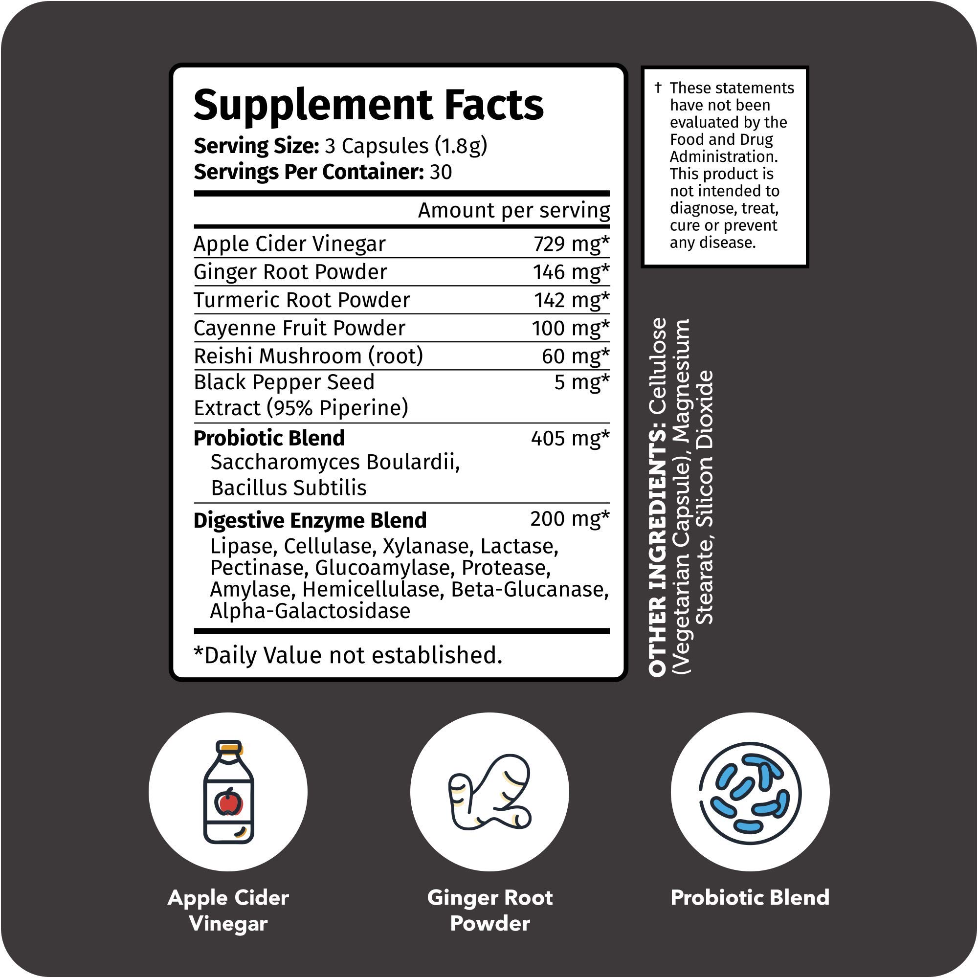 Digest on Keto Digestive Enzymes with Probiotics & Apple Cider