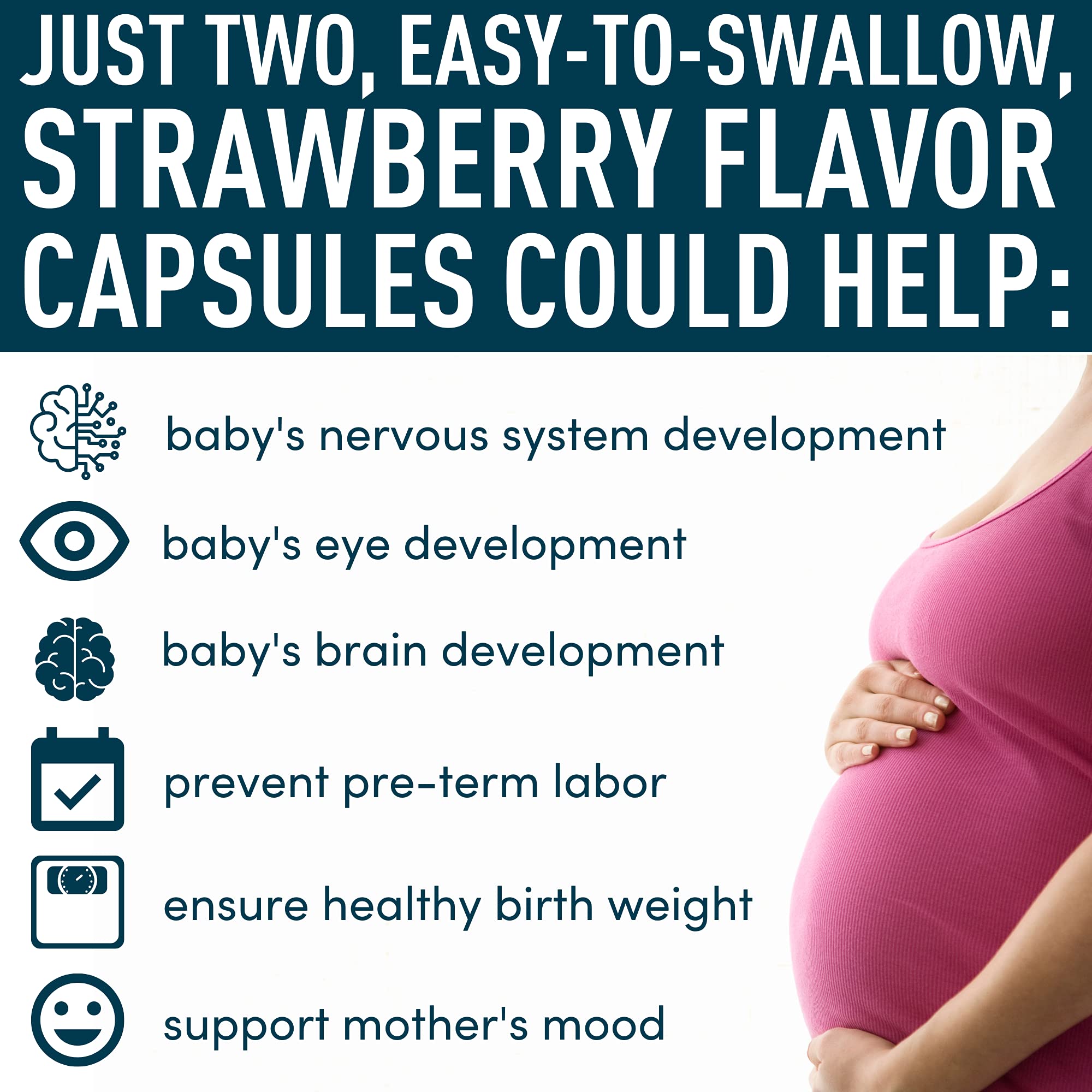 Prenatal DHA with Folic Acid Fetal Development and Pregnancy Support Formula Windsor