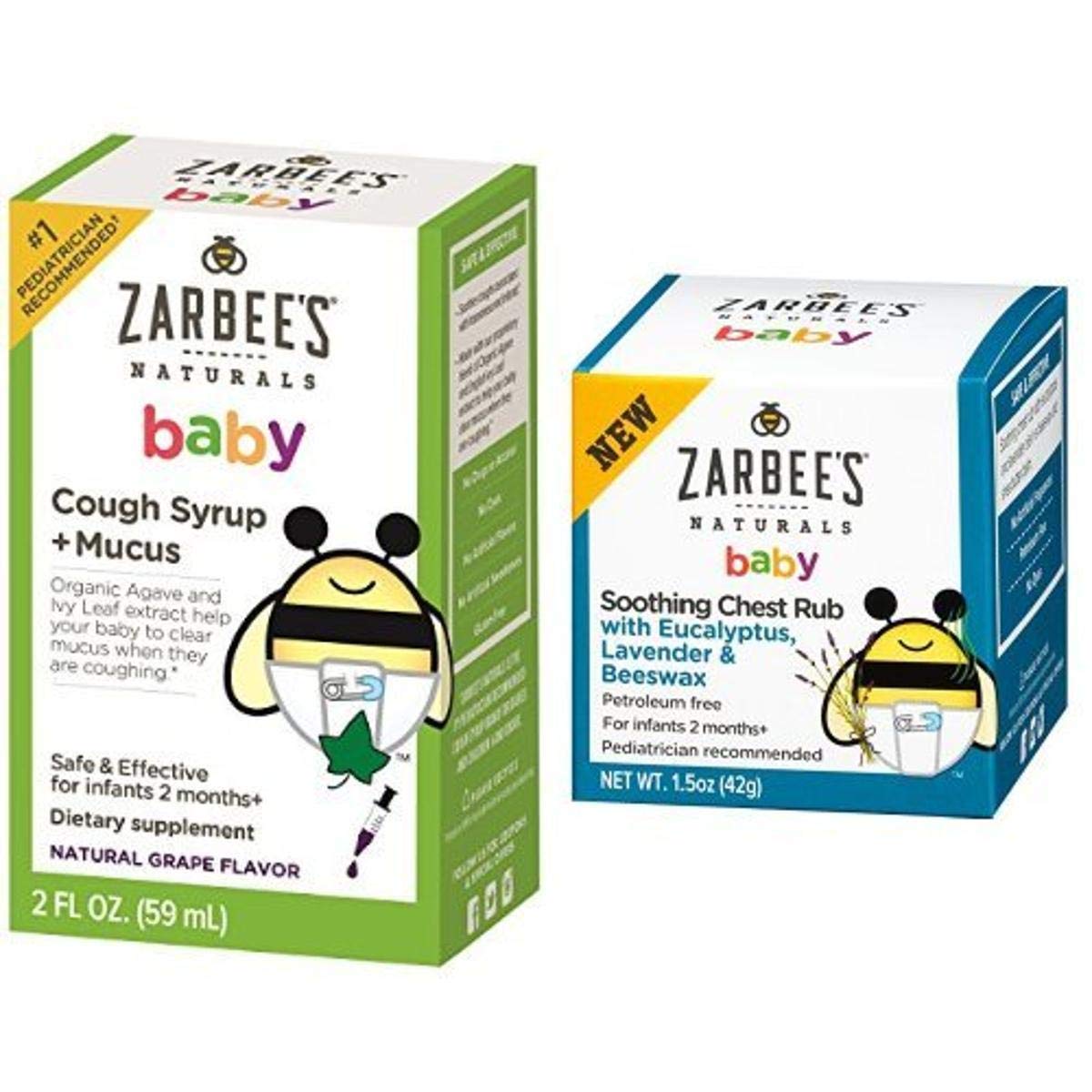 Baby Cough Syrup + Mucus and Baby Soothing Chest Rub Bundle LifeIRL