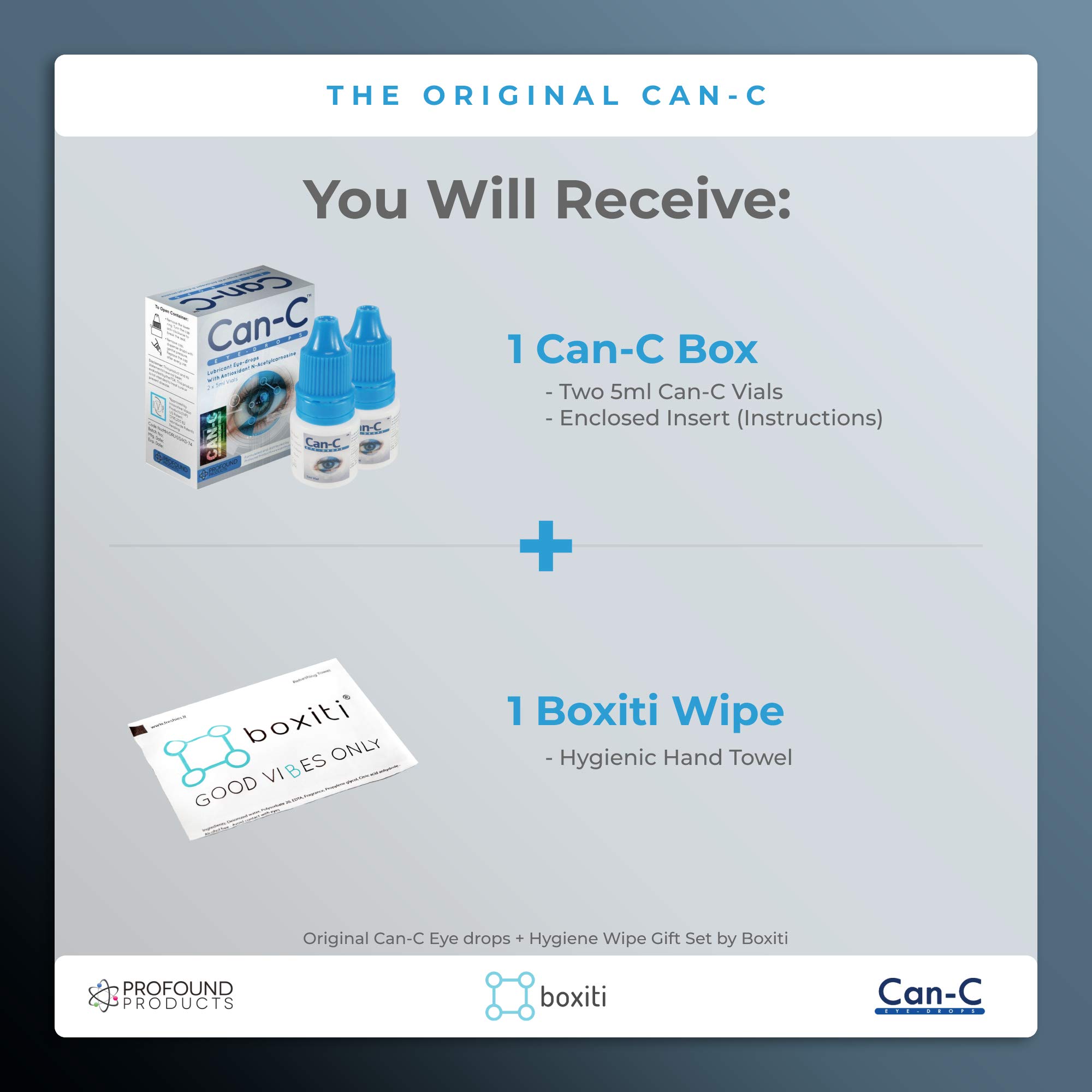 CanC Eye Drops 5ml Liquid (2 in 1 Pack) Can C Cataract Eye Drops N