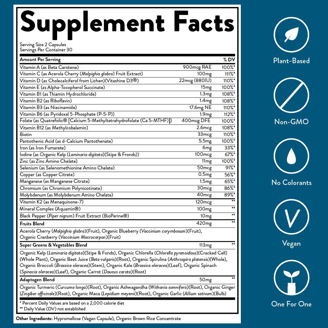 Men’s Multivitamin & Algae Calcium & Sea Moss Bundle LifeIRL