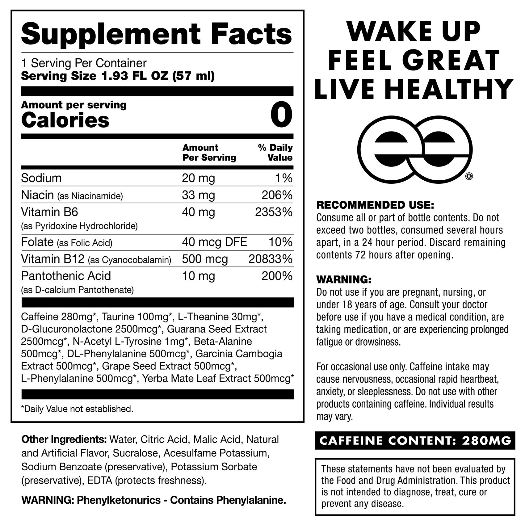 Eternal Energy® Shot Extra Strength Tropical Punch 12 Pack Best