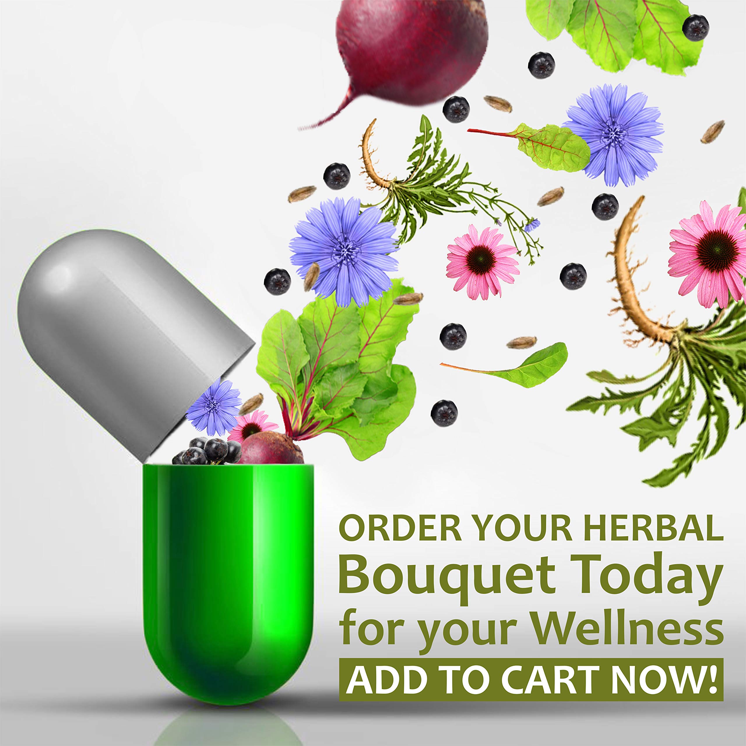Herbalicious Beet Root Capsules Herbal Supplement for Athletic