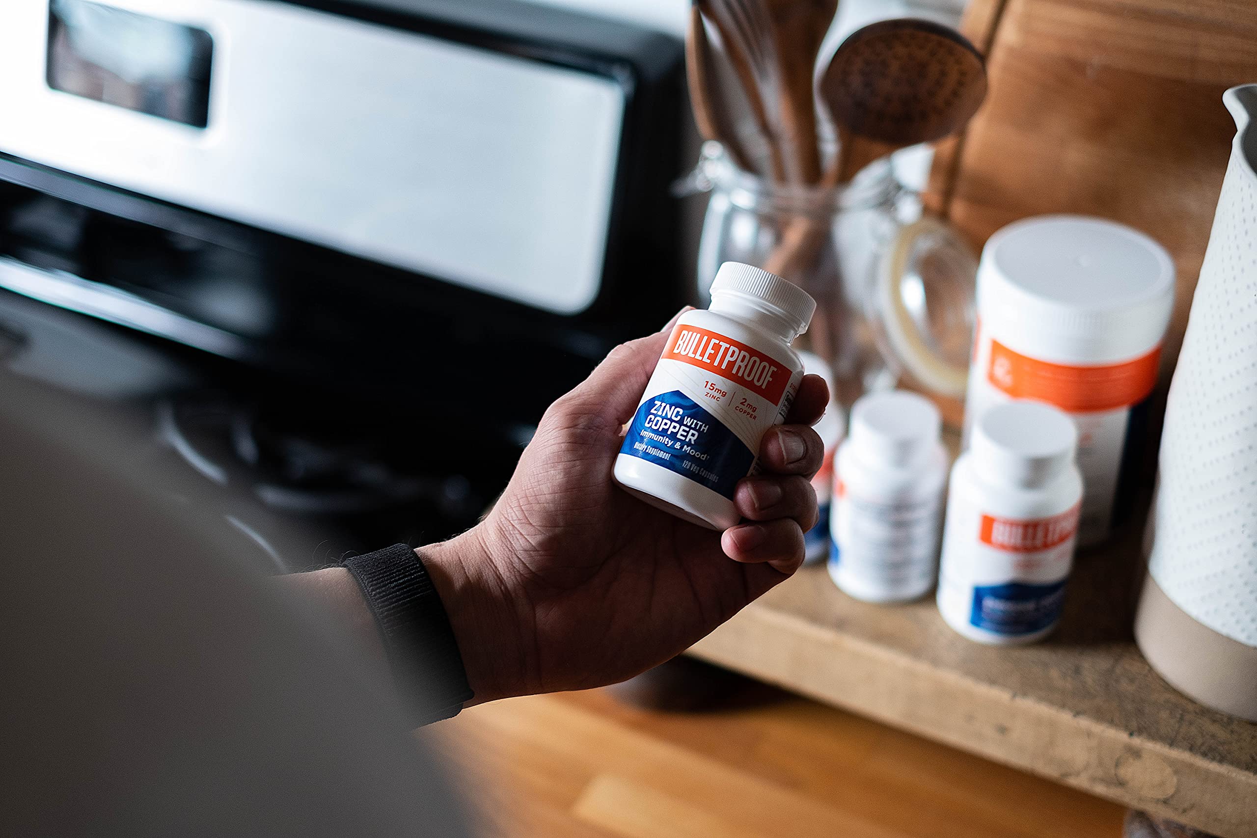 Zinc with Copper, 15mg Zinc, 2mg Copper, 120 Capsules, Bulletproof Keto Essential Minerals and