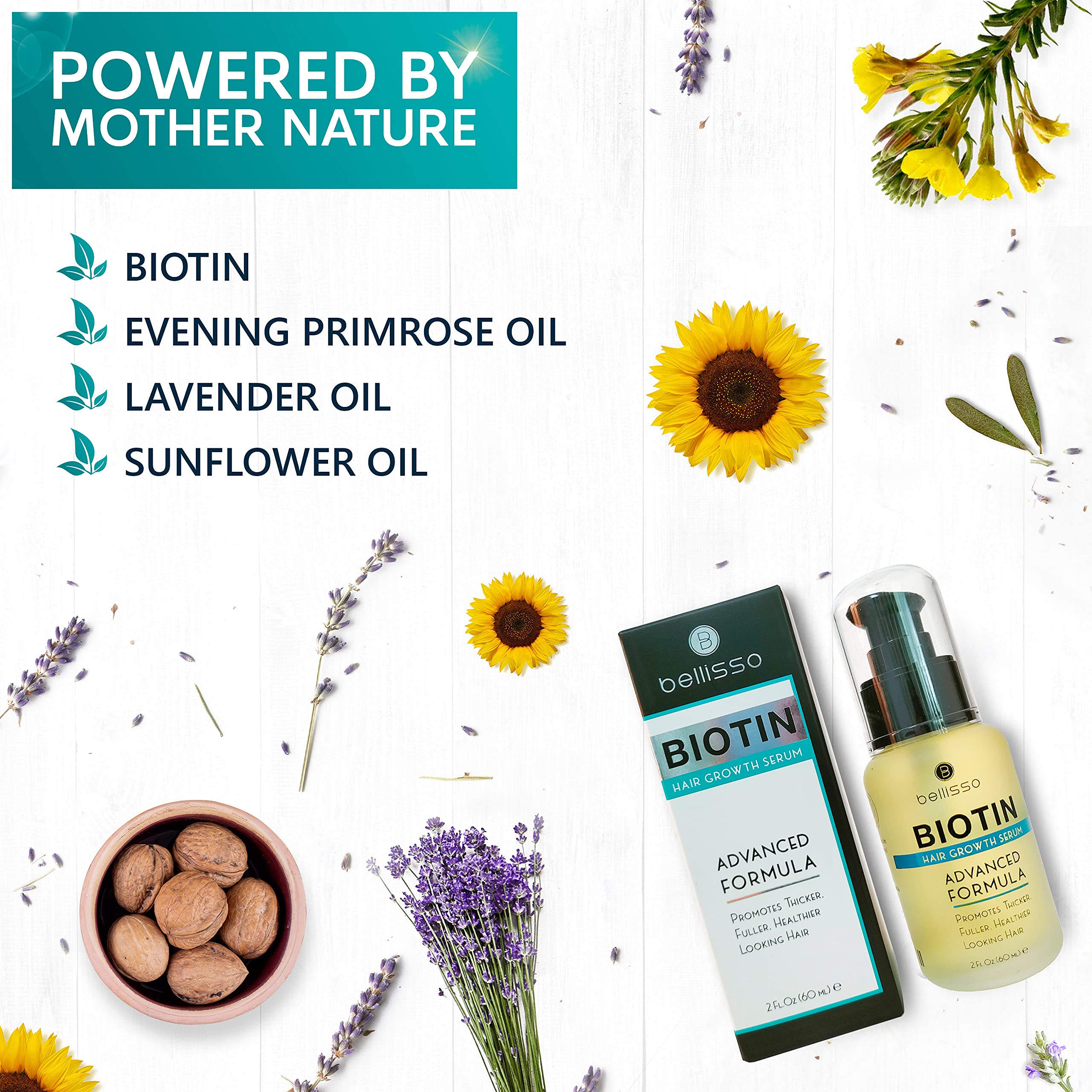 Bellisso Biotin Serum for Hair Growth Hair Thickening and