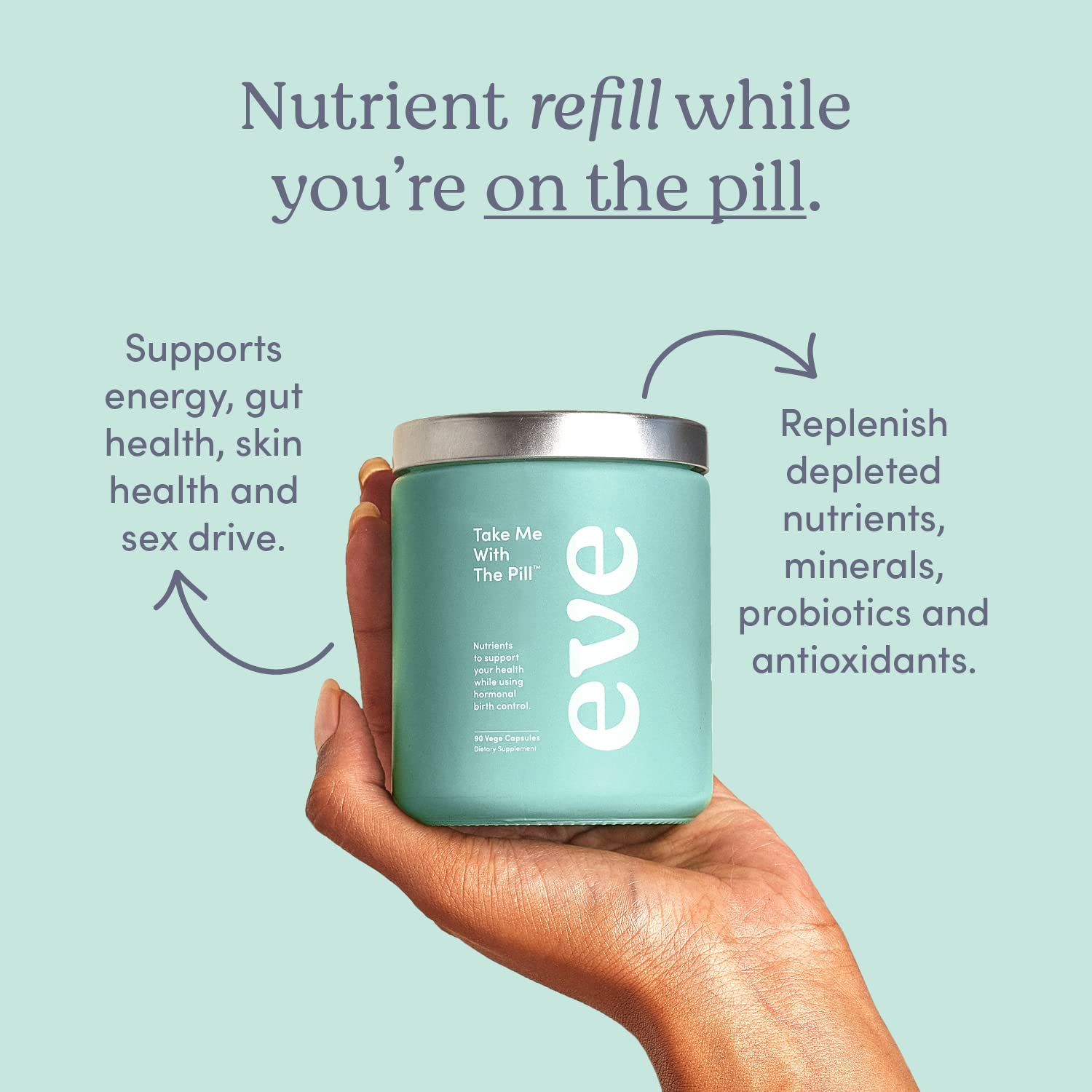 Eve Take Me with The Pill Birth Control Cleanse Supplement for Women