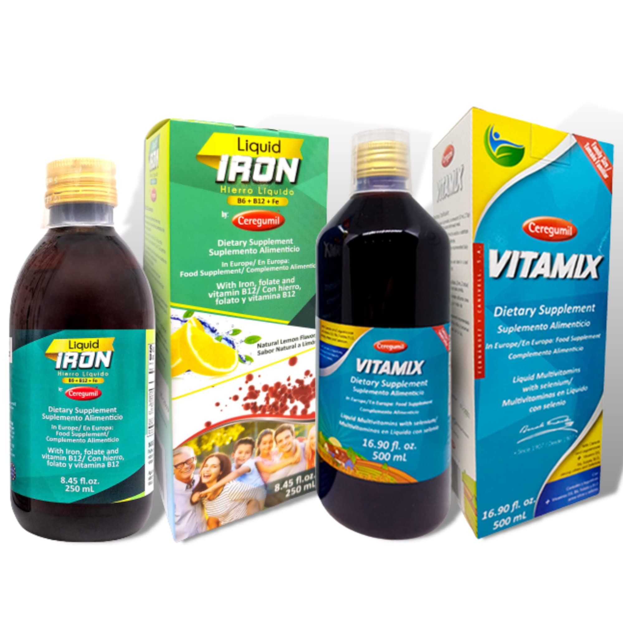 Ceregumil Liquid Iron, Iron Vitamin with Cyanocobalamin Vitamin B12