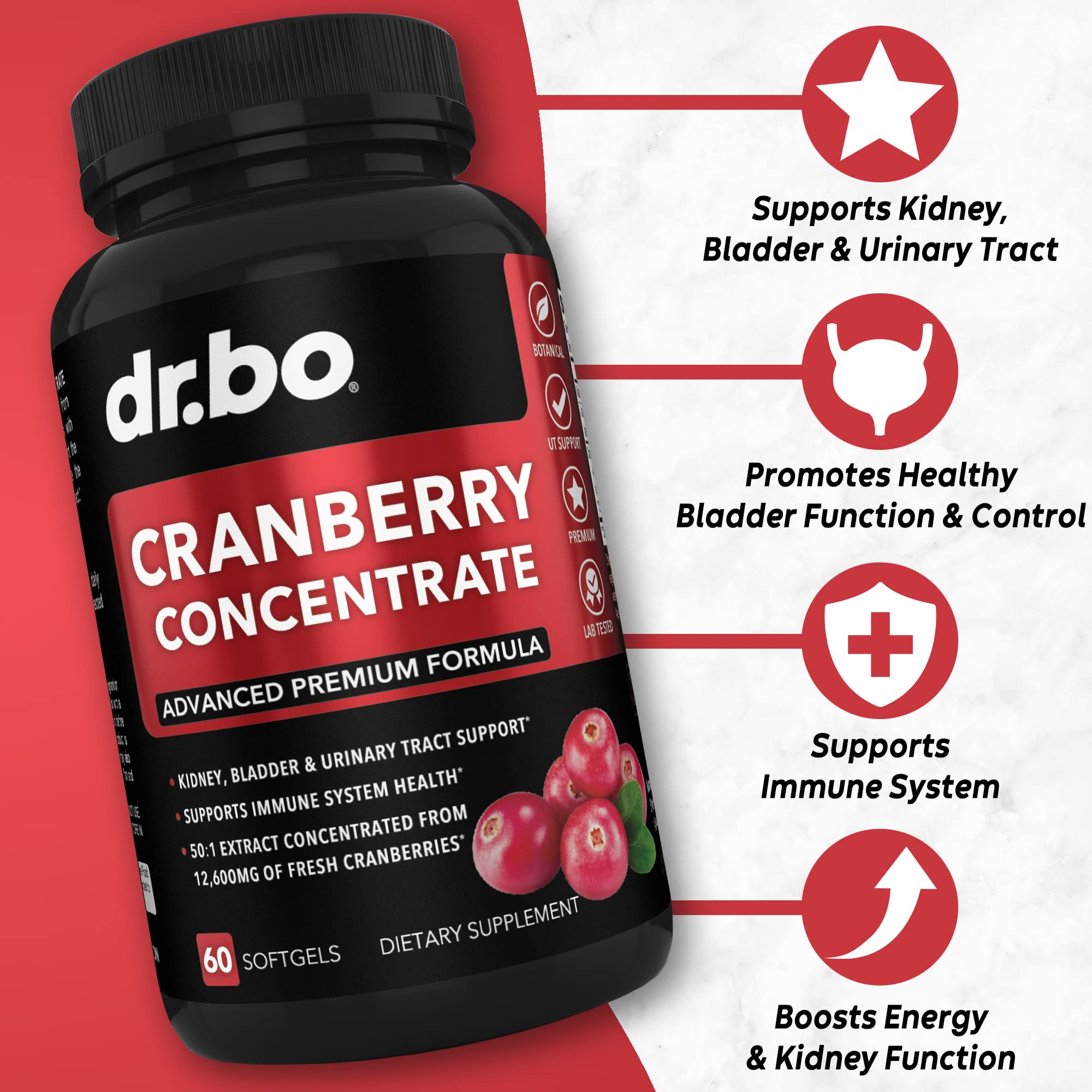 Kidney Uric Acid Cleanse Support Cranberry Concentrate UTI Detox