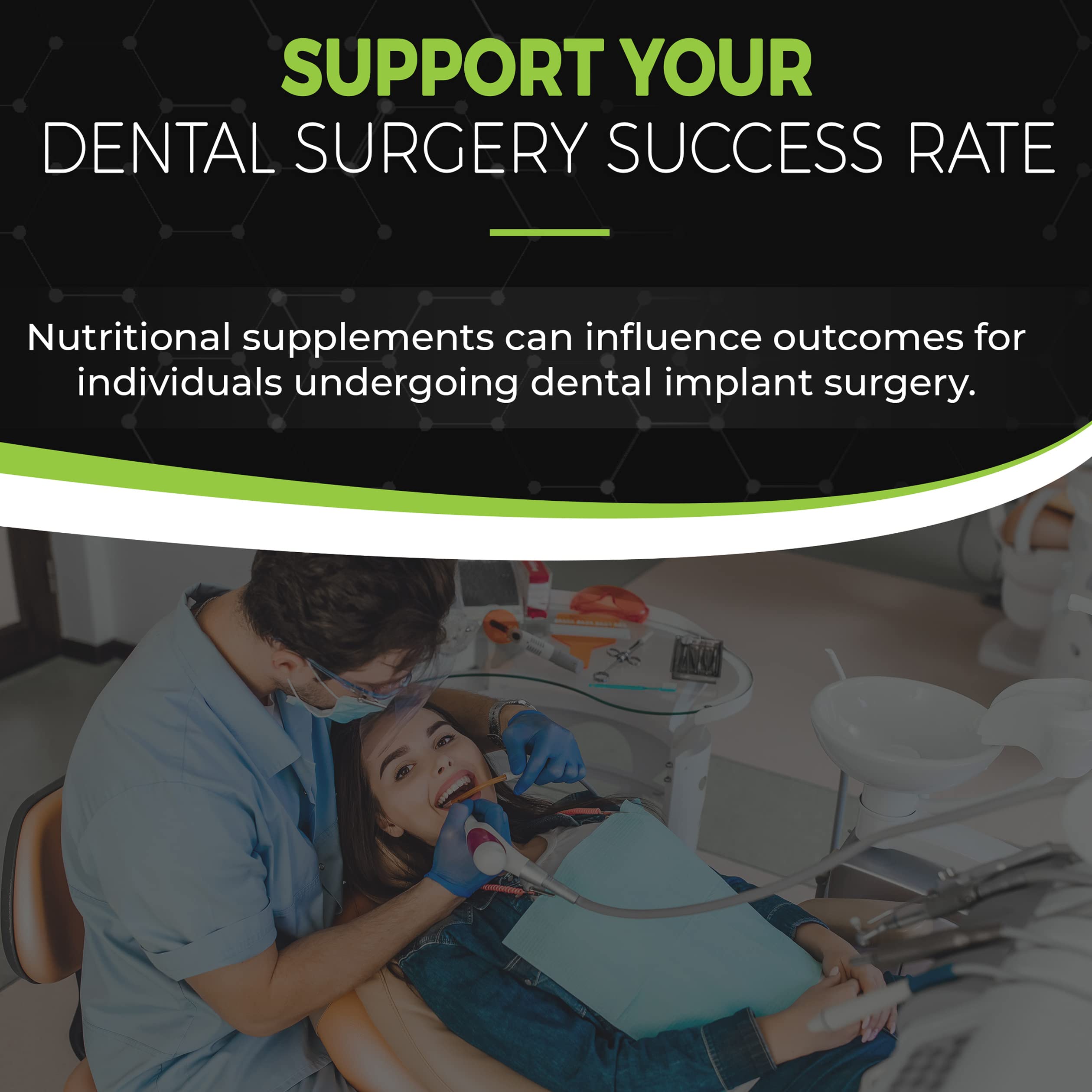 Augment Nutrition Dental Implant Support Supplement Support Bone Formation & Osseointegration