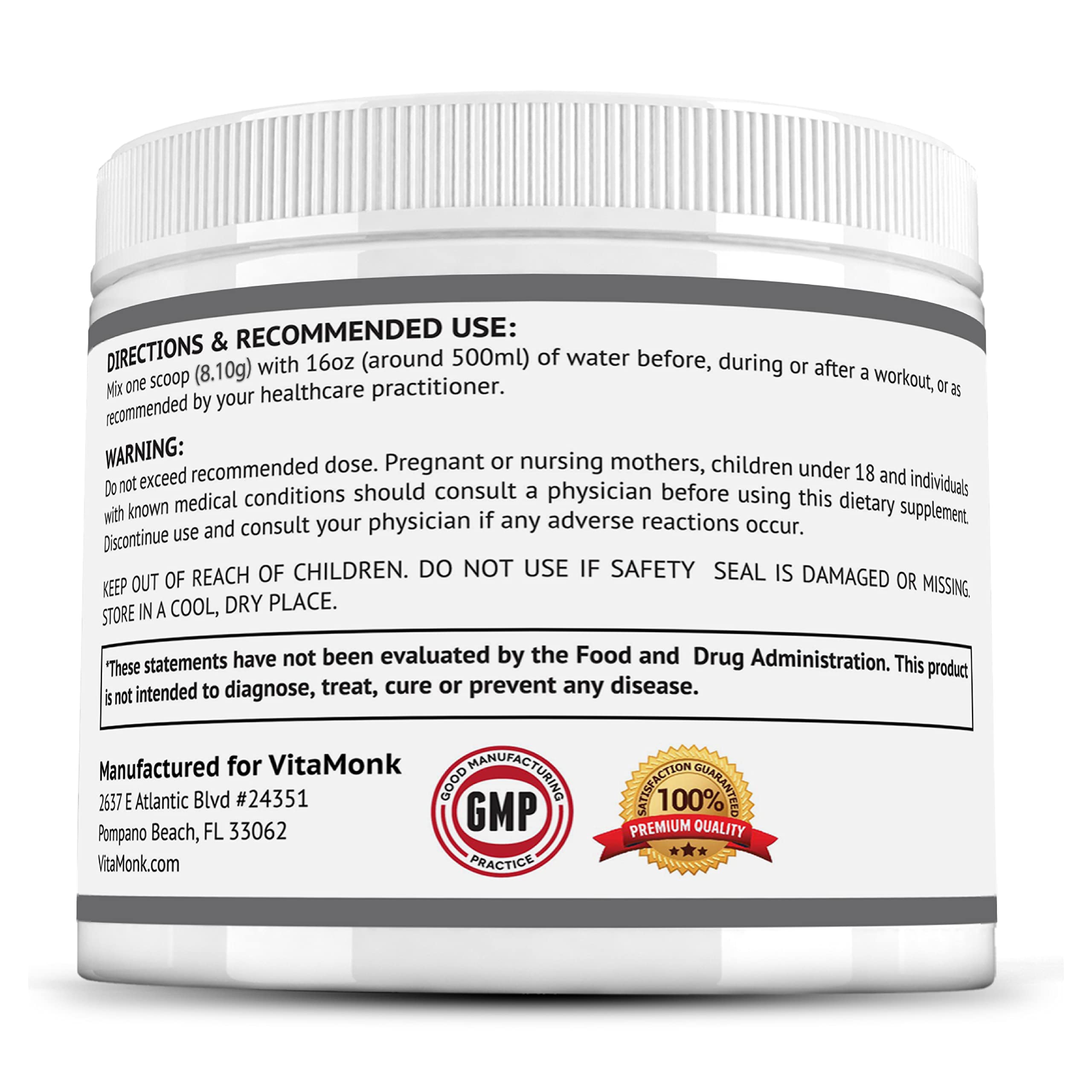 Clean EAA™ by VitaMonk EAAs with No Artificial Sweeteners for Pre