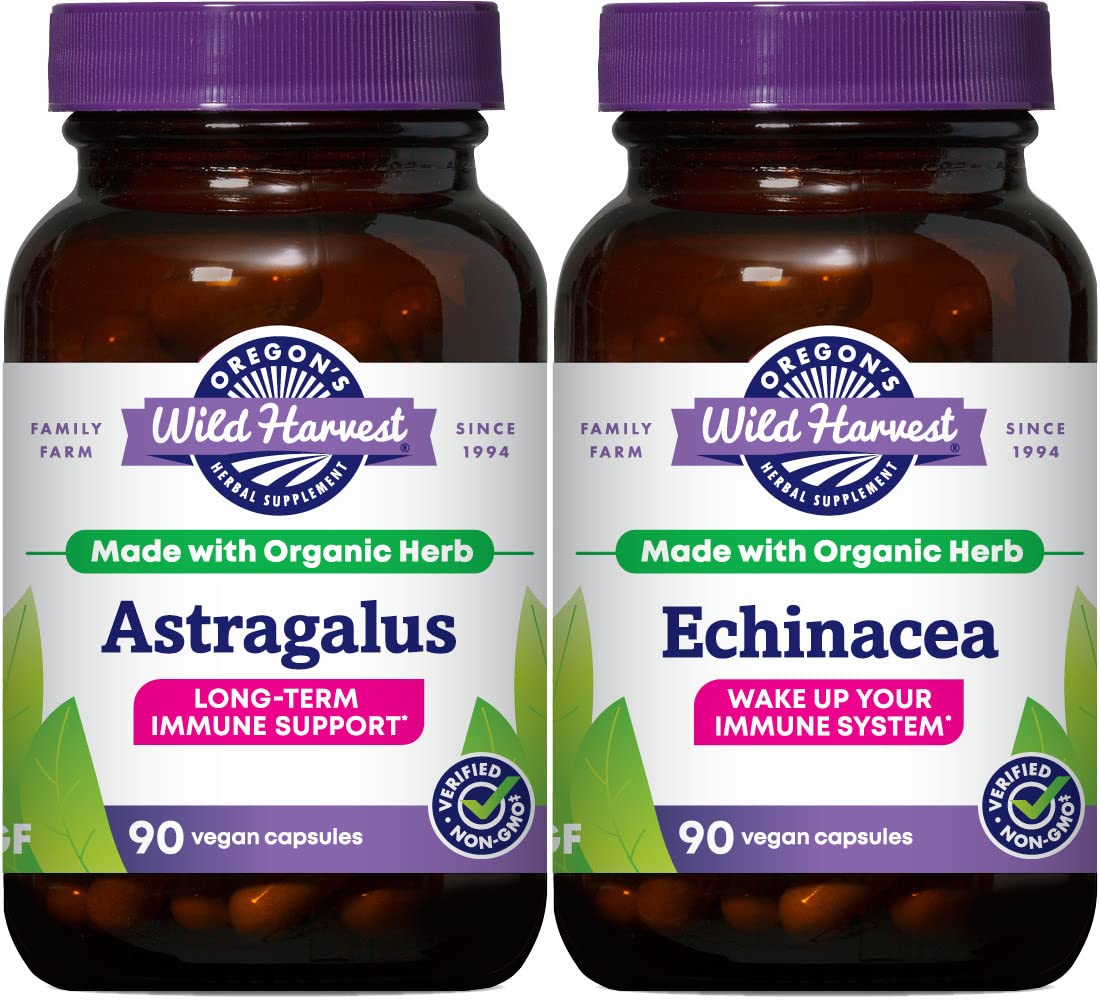 Oregon’s Wild Harvest Organic Astragalus and Echinacea Immunity Support