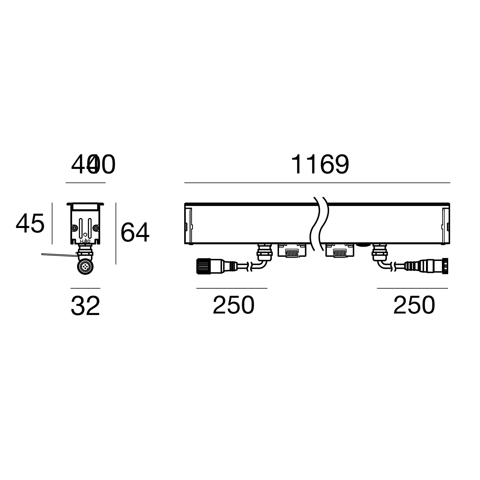 Éléments linéaires Xenia_A PRO C00587AMV3F Linea Light Group