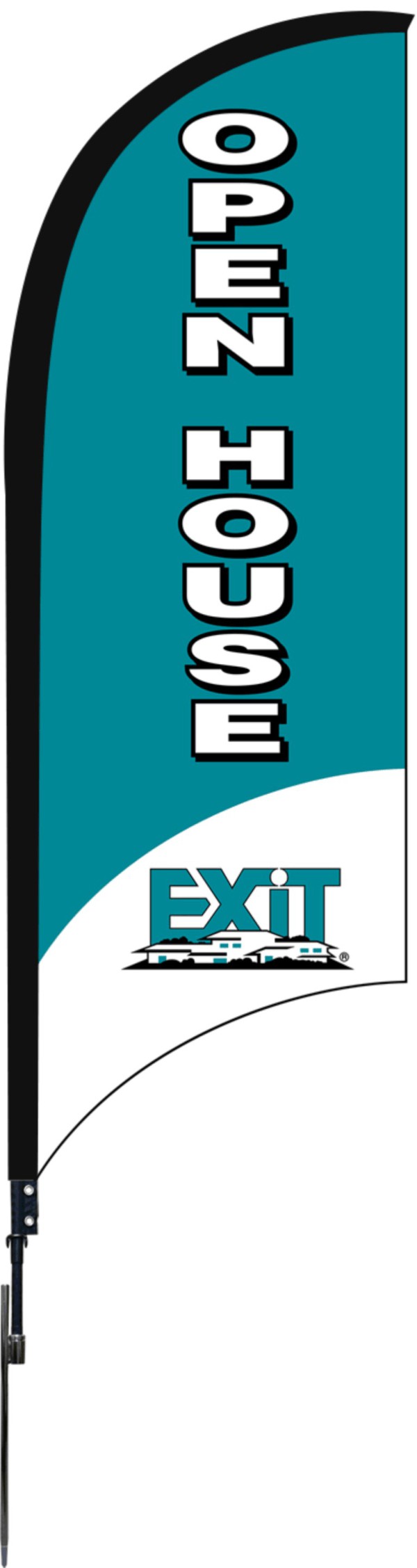 EXIT Real Estate Open House Feather Flag Unit, 9Foot [55282300] Lowen Sign Company