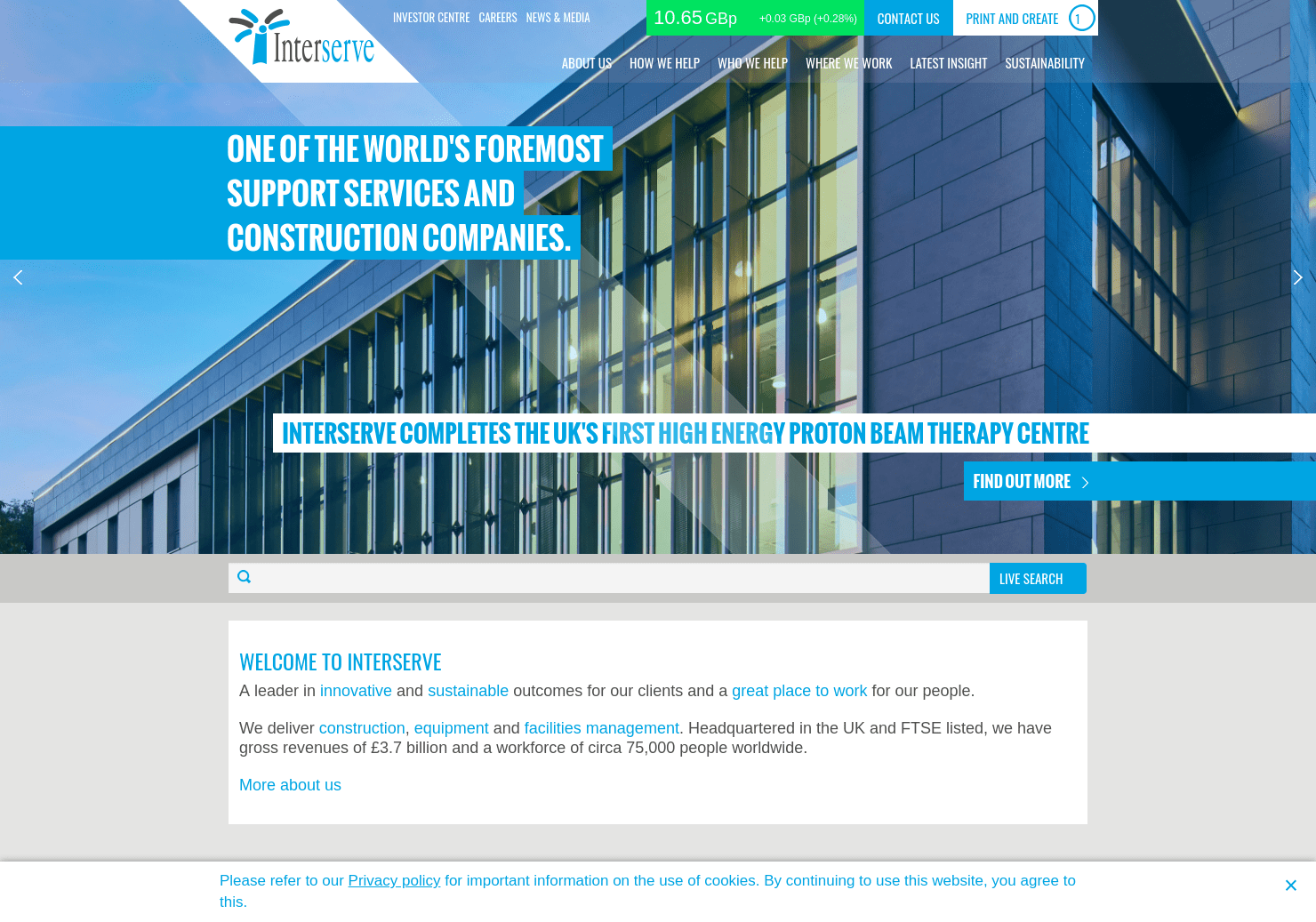 Interserve Share Price. IRV Stock Quote, Charts, Trade