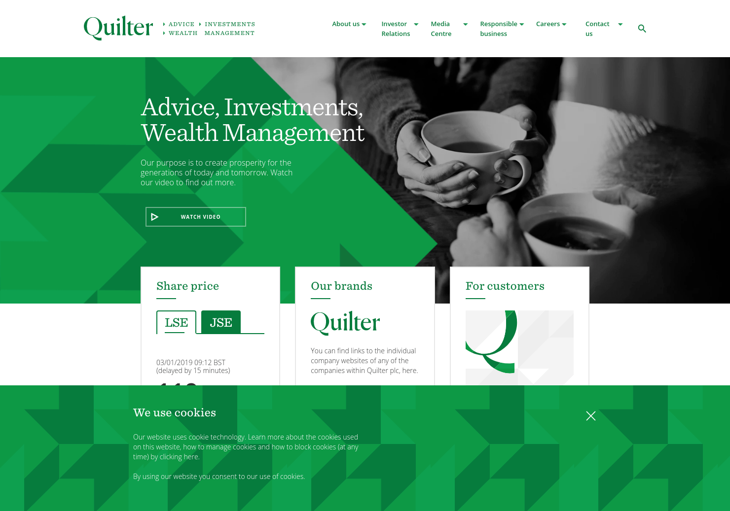 Quilter Share Price. QLT Stock Quote, Charts, Trade History, Share