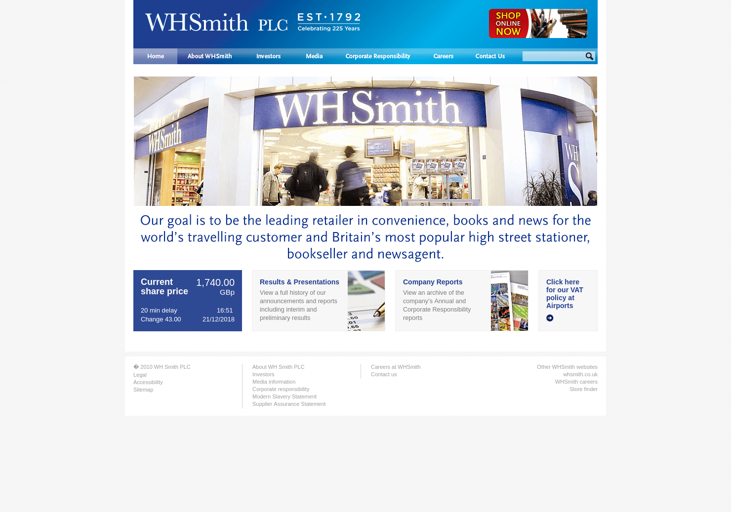 Wh Smith Share Price. SMWH Stock Quote, Charts, Trade History, Share