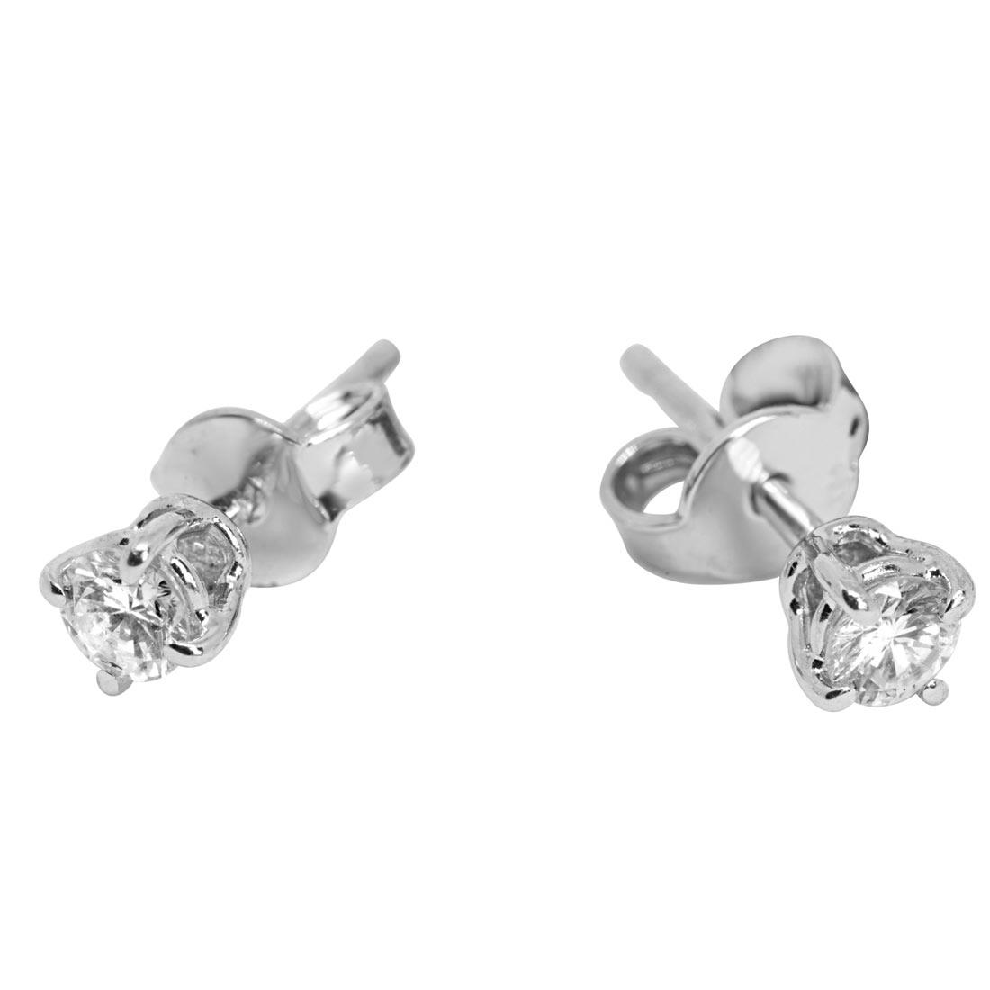 Oro&Co white gold earrings and diamonds ct 0.32 ORO&CO Luxury Zone
