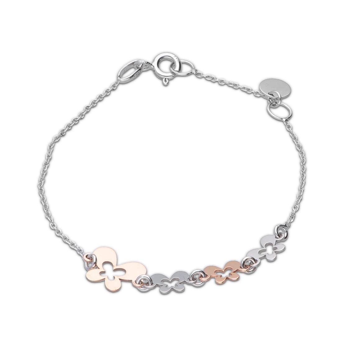 Gold baby bracelet with butterflies ORO&CO Luxury Zone