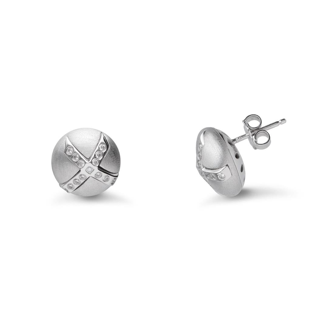 Orecchini La Croce in oro e diamanti ALFIERI & ST. JOHN Luxury Zone