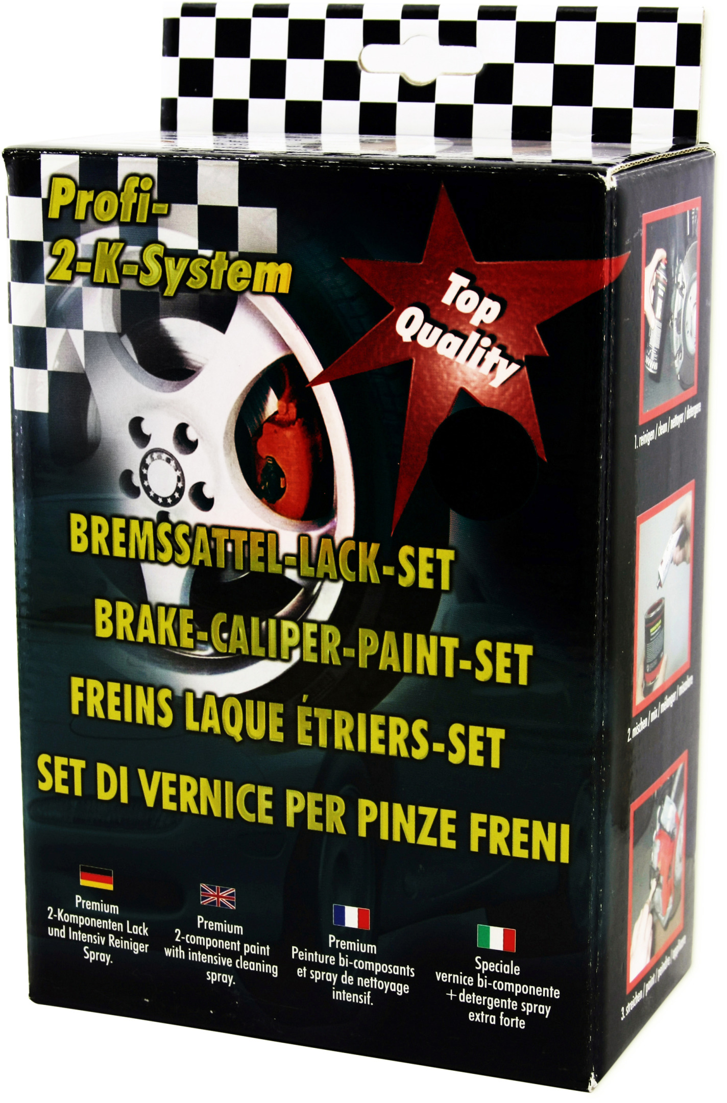 Painting kit for brake calipers red