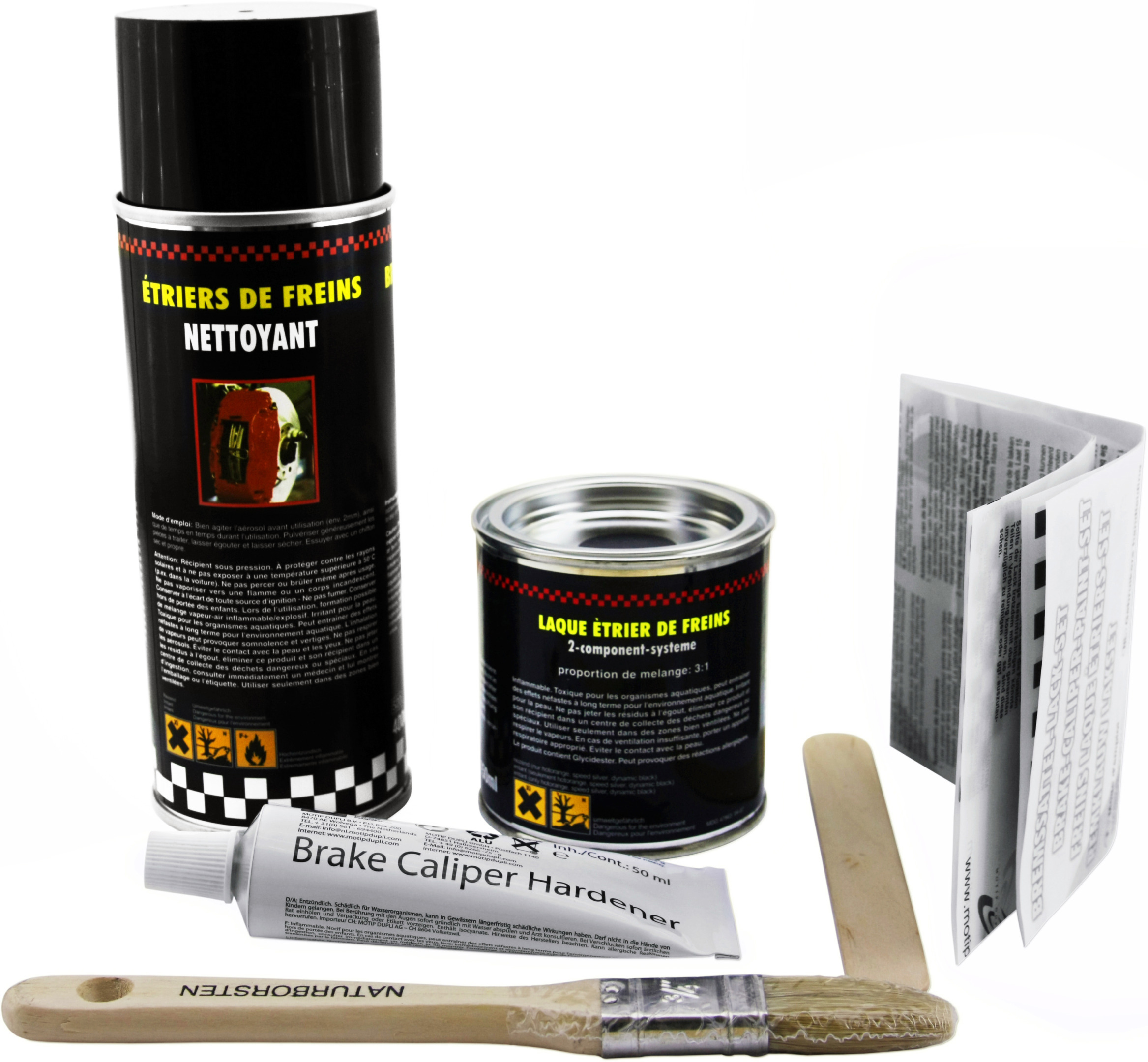 Painting kit for brake calipers red
