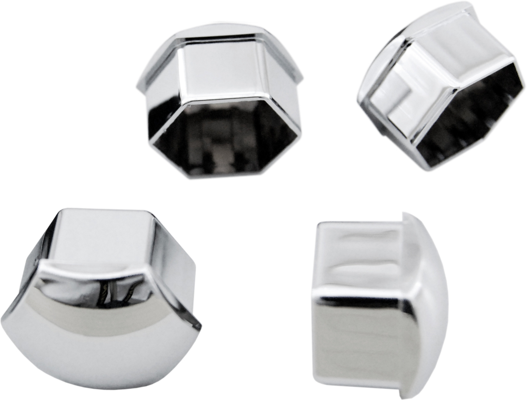 Wheel bolt caps 17mm chrome