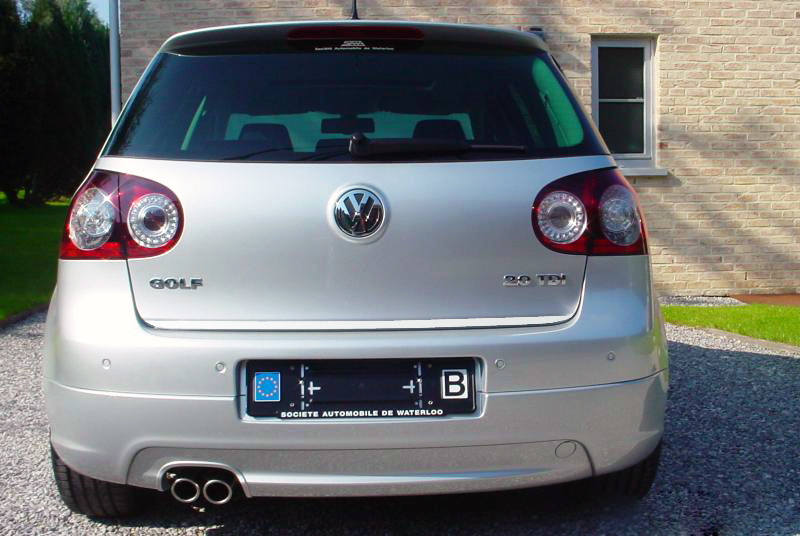 Trunk chrome trim VW Golf 5 VW Golf 5 GT TDI VW Golf 5 GTI VW Golf 5 R32
