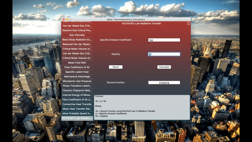 Basic Thermodynamics Calculators for Mac Free Download + Review