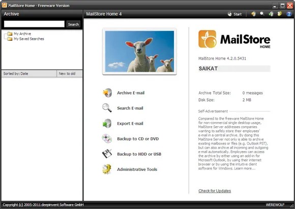 MailStore Home One Of the Easiest Free Email Backup Tools Available
