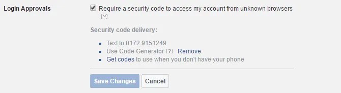 Cannot Access Facebook Code Generator Login Information,.