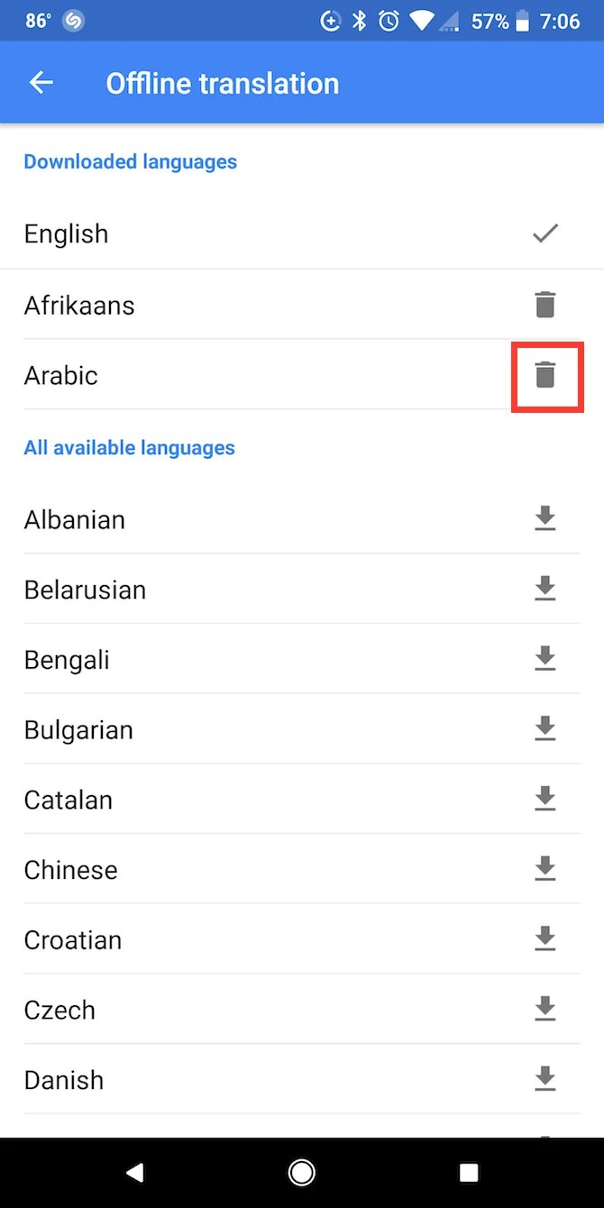 How to delete languages on google translate Language support for