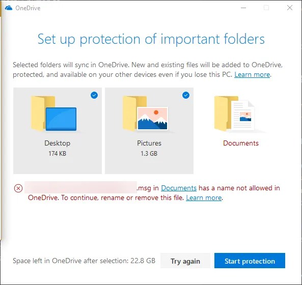 OneDrive-Folder-Protection
