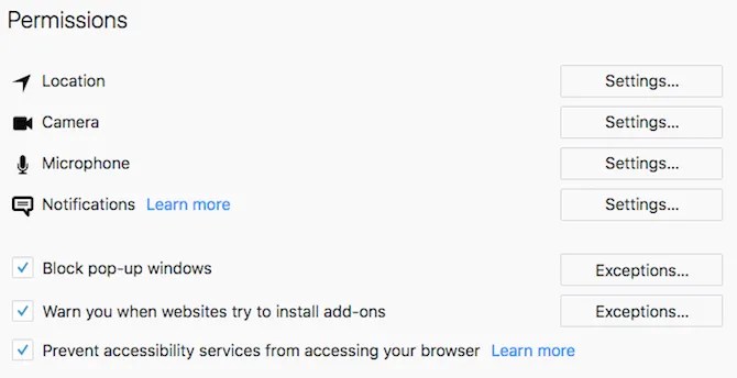 firefox disable accessibility options