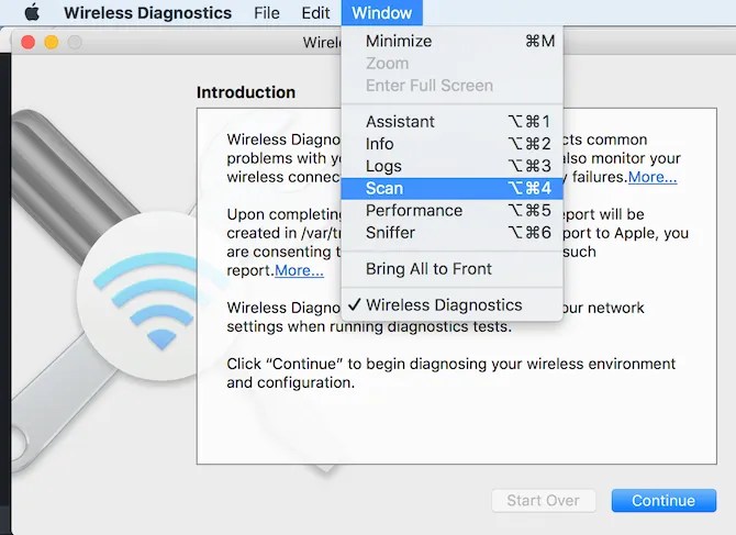 Mac Wireless Diagnostics
