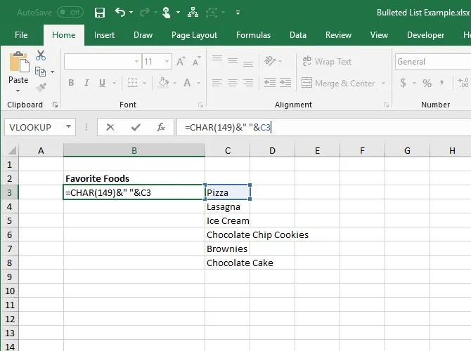 7 Ways to Create a Bulleted List in Excel LaptrinhX