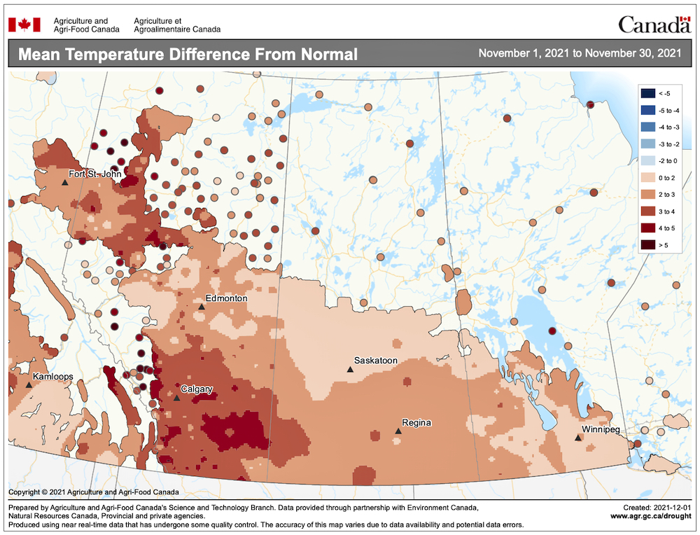 Weather Chance of significant precipitation Manitoba Cooperator