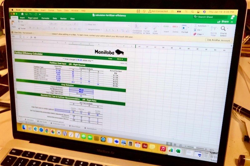 Fertilizer efficiency calculator launched Manitoba Cooperator