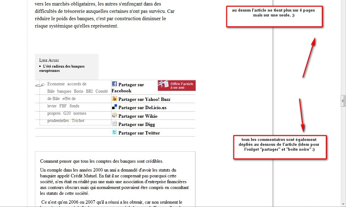 Astuce lire les articles de Médiapart sur une seule page
