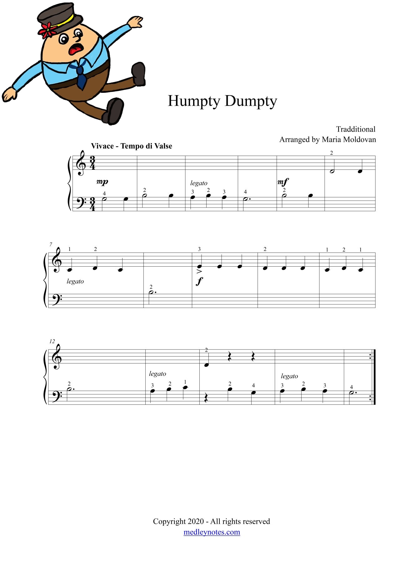 Humpty Dumpty MedleyNotes