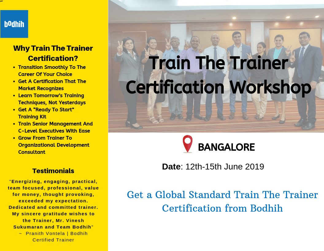 Train The Trainer Certification Bengaluru