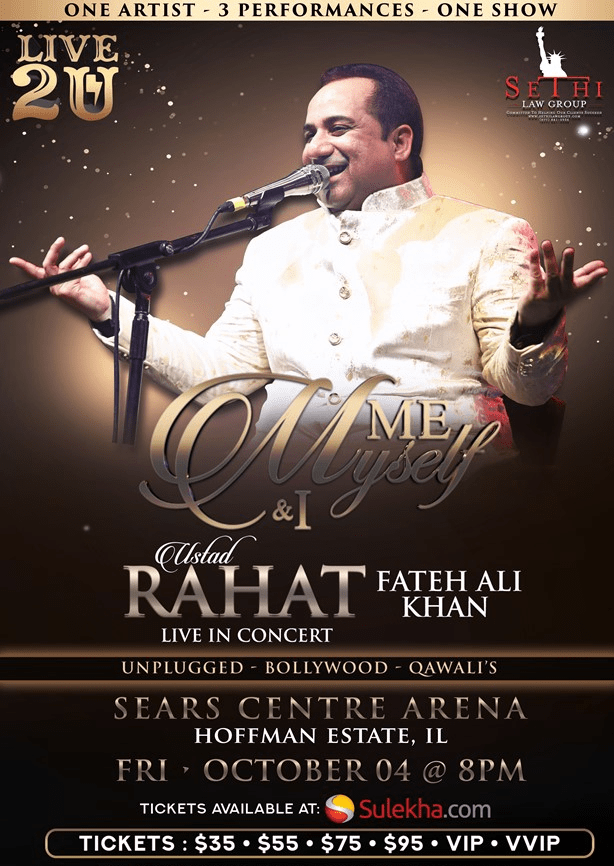 Rahat Fateh Ali Khan Live Concert 2019 Chicago Hoffman Estates