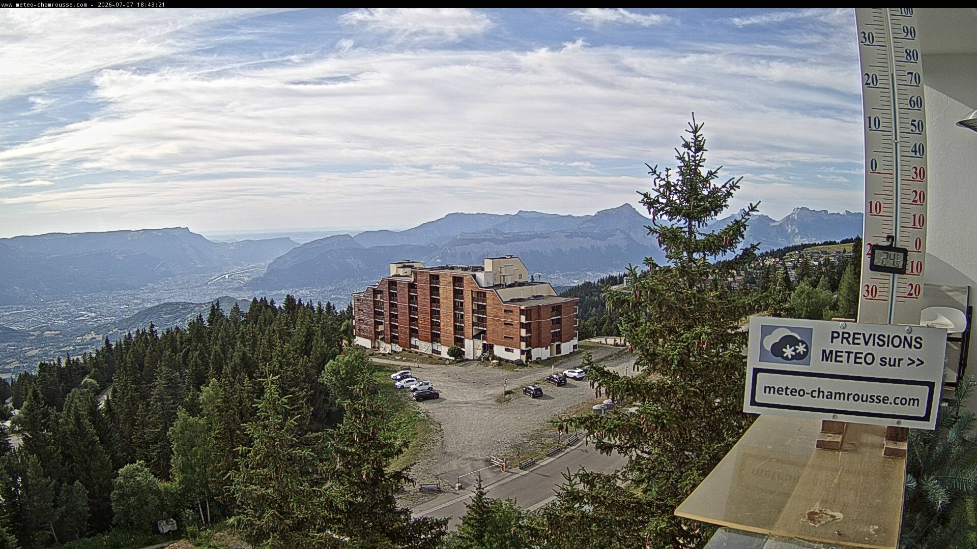 Webcams de Grenoble Webcam Bastille, parc des Vouillants, Chartreuse