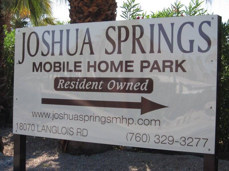 Joshua Springs Mobile Home Park 18070 Langlois Rd, Desert Hot Springs
