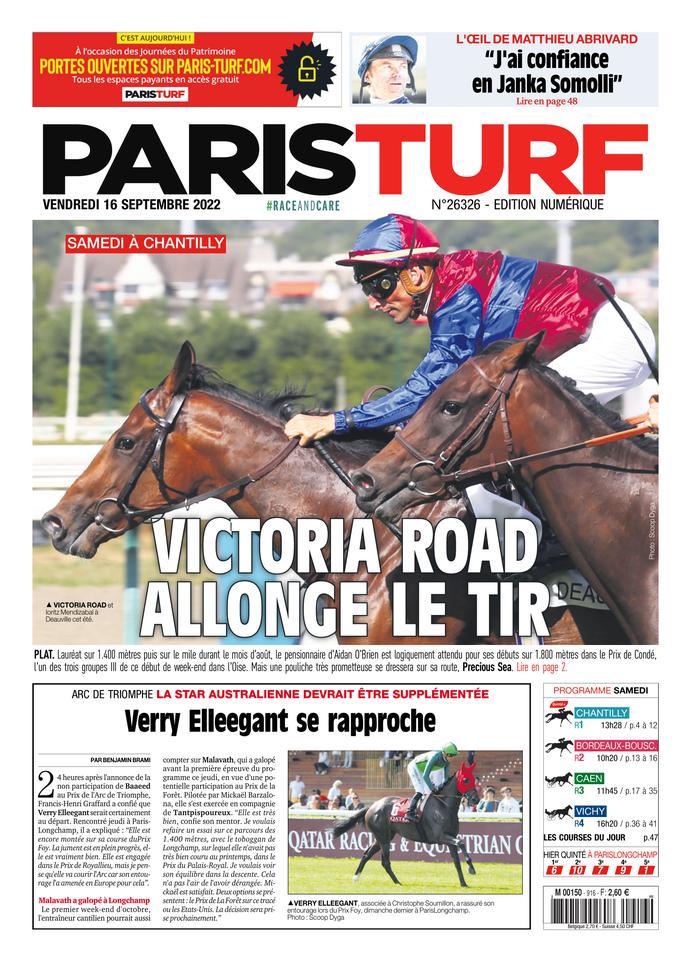 16 septembre 2022 PARIS TURF Paris Turf