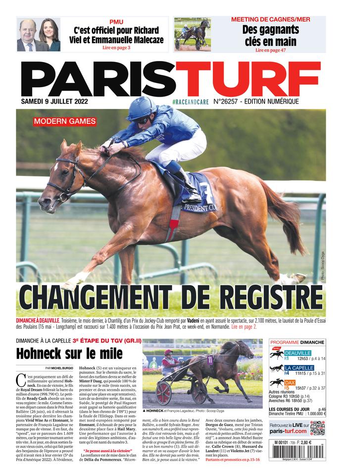 9 juillet 2022 PARIS TURF Paris Turf