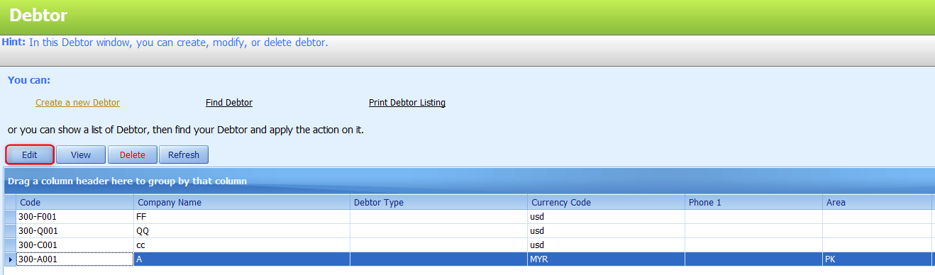 Sales How to change Area code in Invoice AutoCount Resource Center